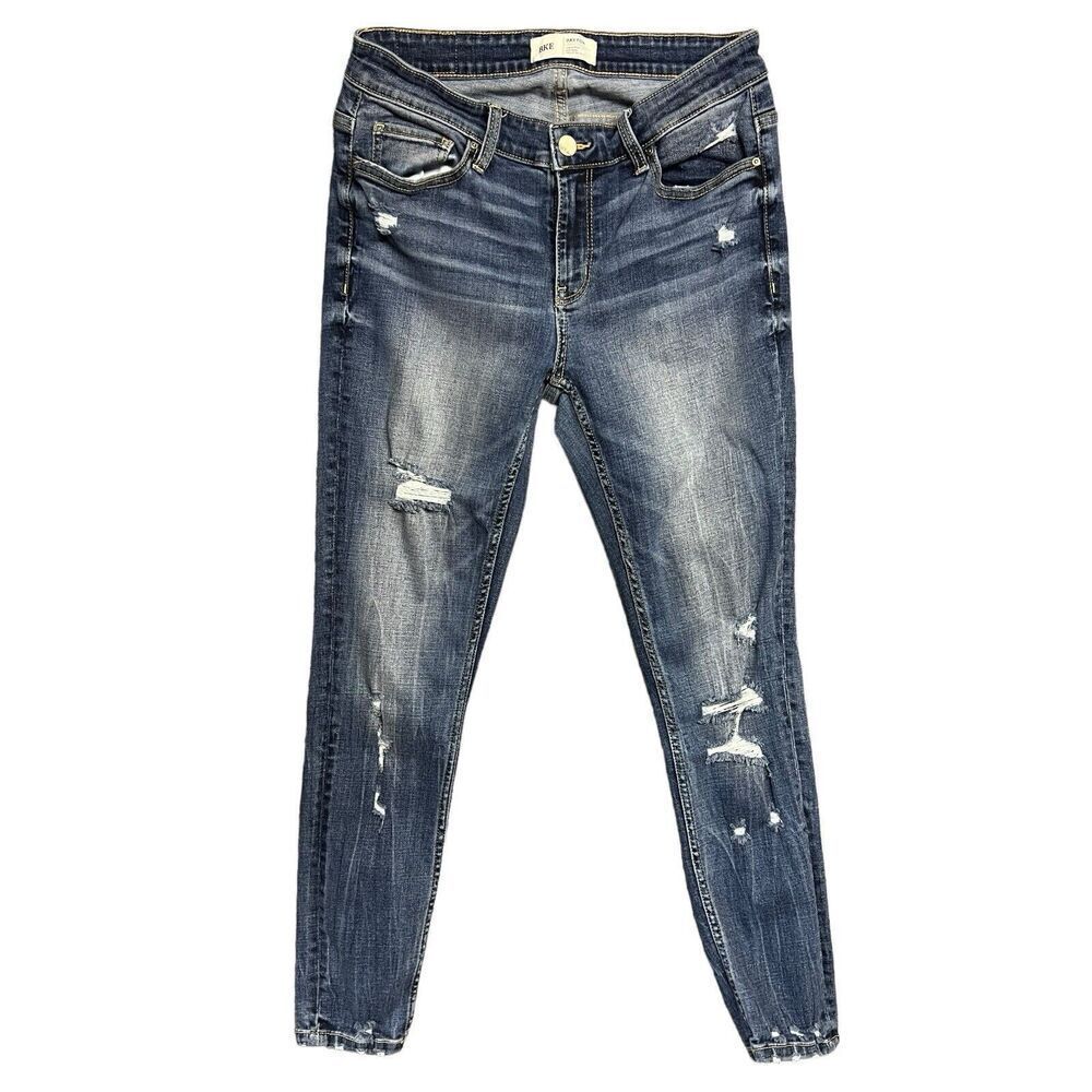 BKE Denim Jeans Payton Lewin Blue 27 Stretch Universal Fit Ankle Skinny Mid Rise